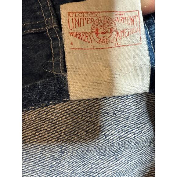 Vintage Carhartt Bib Overalls 34x32 Denim Carpenter 88FBH USA Union Made - Picture 4 of 6